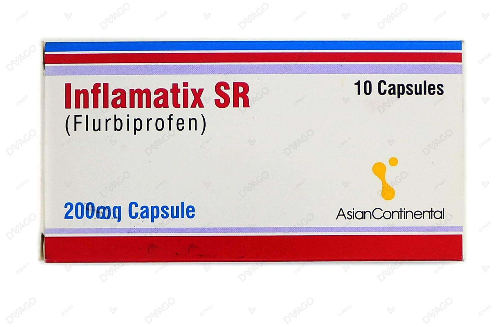 Inflamatix SR Capsules 200mg (1 Box = 1 Strip)(1 Strip = 10 Capsules)