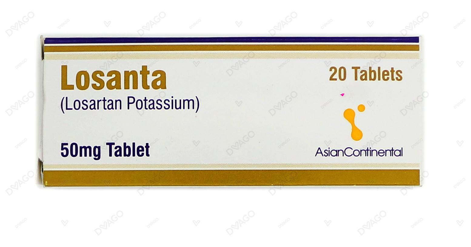 Losanta Tablets 50mg (1 Strip = 10 Tablets)