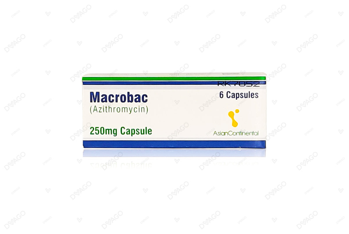 Macrobac Capsules 250mg (1 Box = 1 Strip)(1 Strip = 6 Capsules)