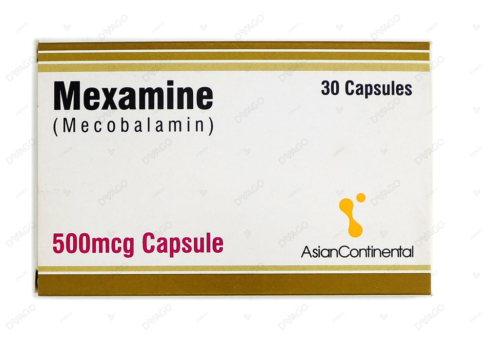 Mexamine Capsules 500mcg (1 Strip = 10 Capsules)