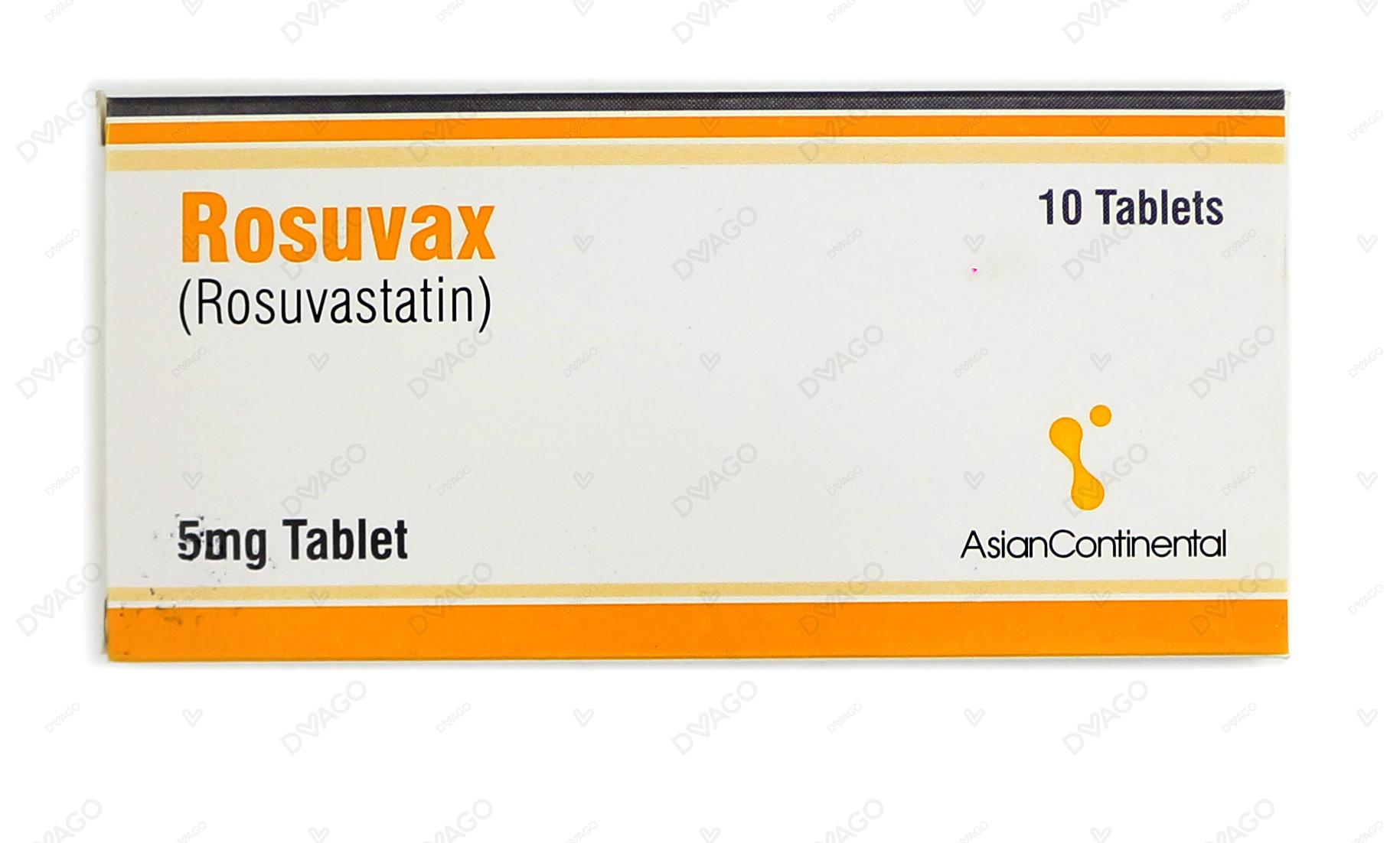 Rosuvax Tablets 5mg (1 Box = 1 Strip)(1 Strip = 10 Tablets)