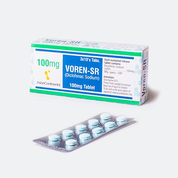 Voren SR Tablets 100mg (1 Strip = 10 Tablets)