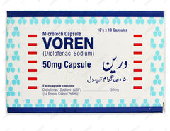Voren Capsules 50mg (1 Strip = 10 Capsules)