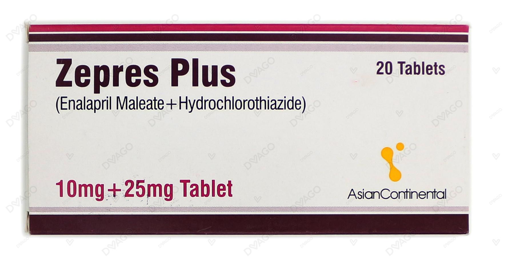 Zepres Plus Tablets 10+25mg (1 Strip = 10 Tablets)