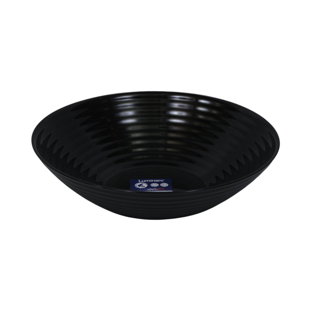 BOWL SALAD LUMINARC HARENA BLACK 20CM L8805 Default Title - MamasJan Crockery