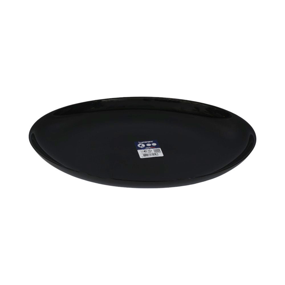 DISH OVAL LUMINARC DIWALI BLACK P0866 Default Title - MamasJan Crockery