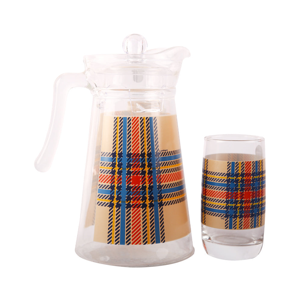WATER SET 7PC LUMINARC SCOTTISH BLUE VIGNE Q9499 Default Title - MamasJan Crockery