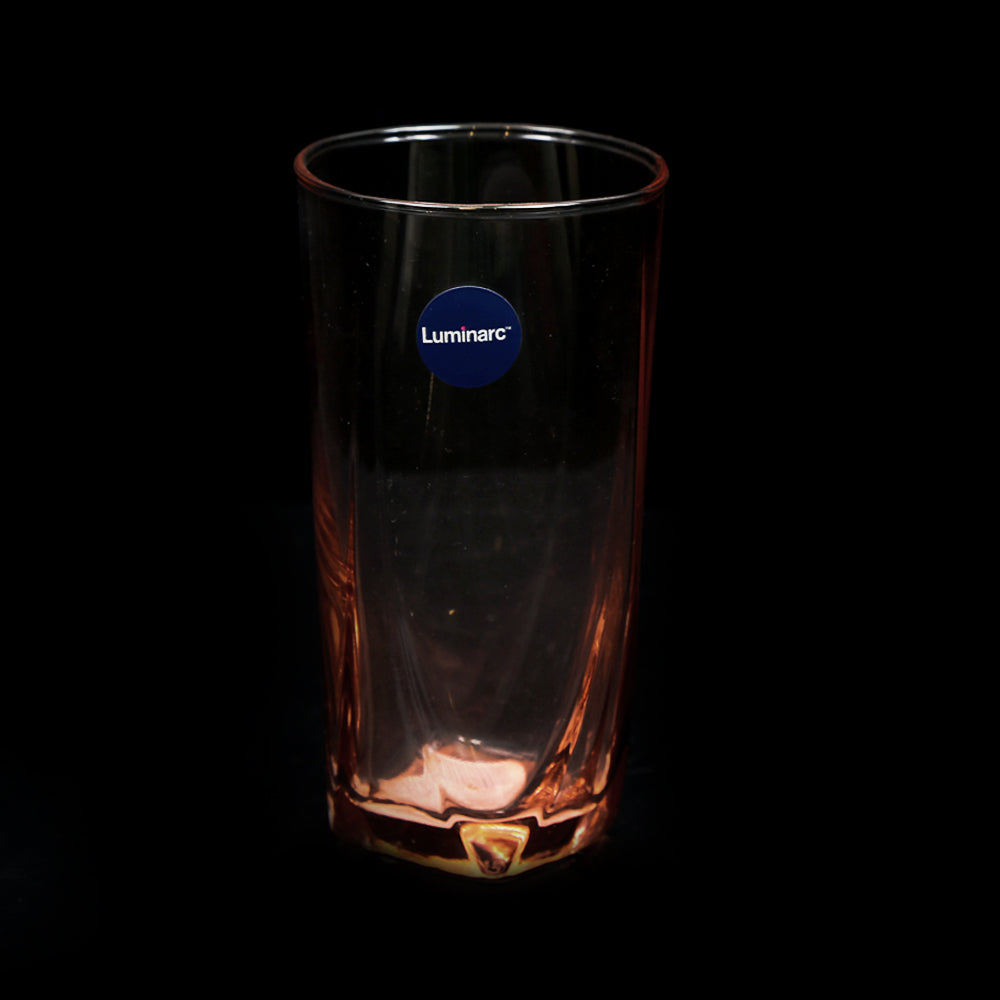 GLASS LUMINARC EIFFEL SALMON PINK V2952 (pack of 6) Default Title - MamasJan Crockery