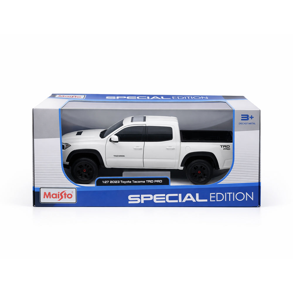 32910WT MAISTO 2023 TOYOTA TACOMA CAR WHITE A.I Default Title - MamasJan Toys