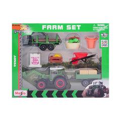 12564 MAISTO MINI WORK MACHINES FARM PLAY SET A.I Default Title - MamasJan Toys