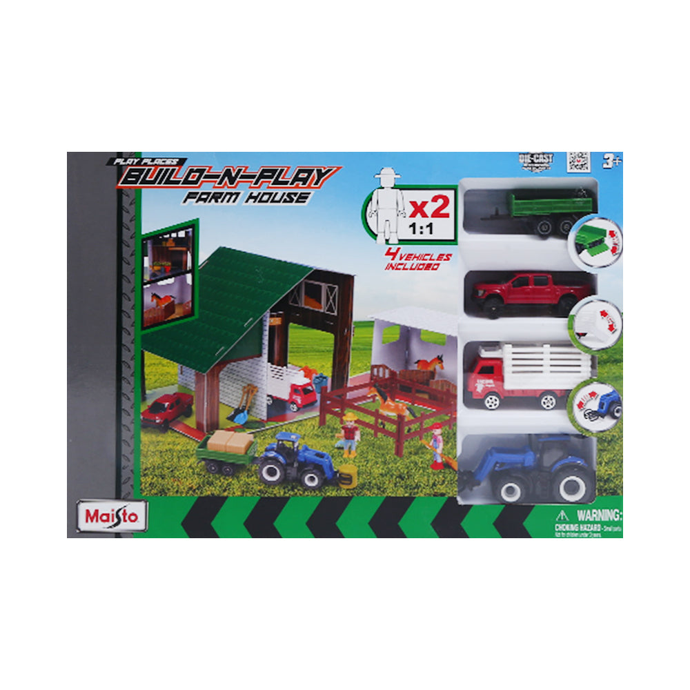 12572 MAISTO MINI BUILD N PLAY FARM HOUSE A.I Default Title - MamasJan Toys