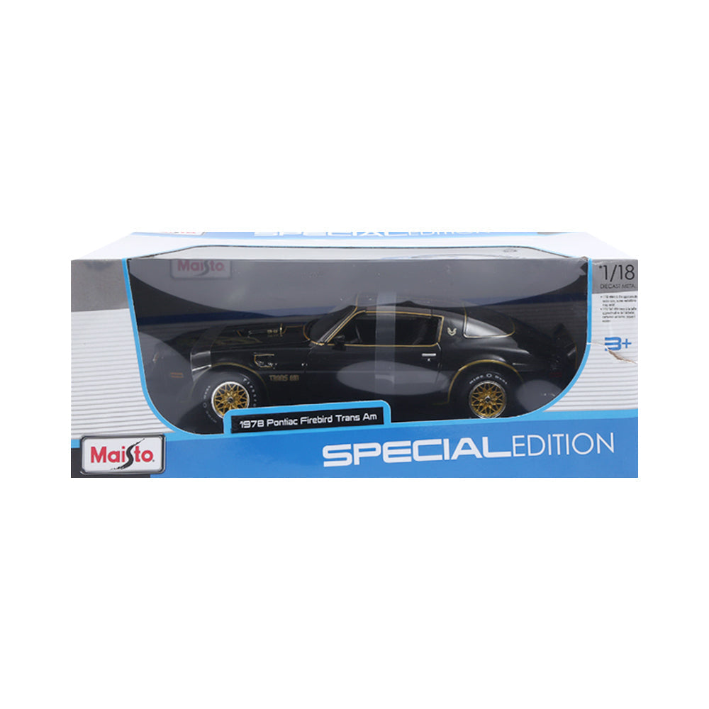 31464BK MAISTO 1978 PONTIAC FIREBIRD TRANS CAR BLACK A.I Default Title - MamasJan Toys