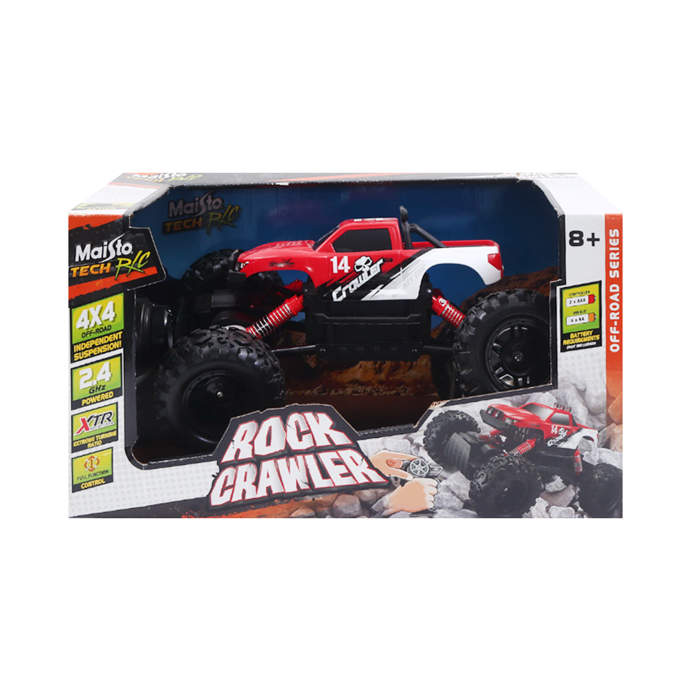 82746RD MAISTO ROCK CRAWLER RED R/C A.I Default Title - MamasJan Toys