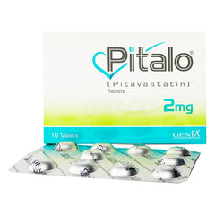 Pitalo Tablets 2mg (1 Box = 1 Strip) (1 Strip = 10 Tablets)