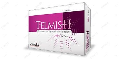 Telmis-H Tablets 40mg/12.5mg (1 Strip = 7 Tablets)