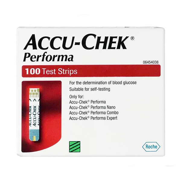 Accu-Chek Performa Gluco Strips (Box = 100 Strips)