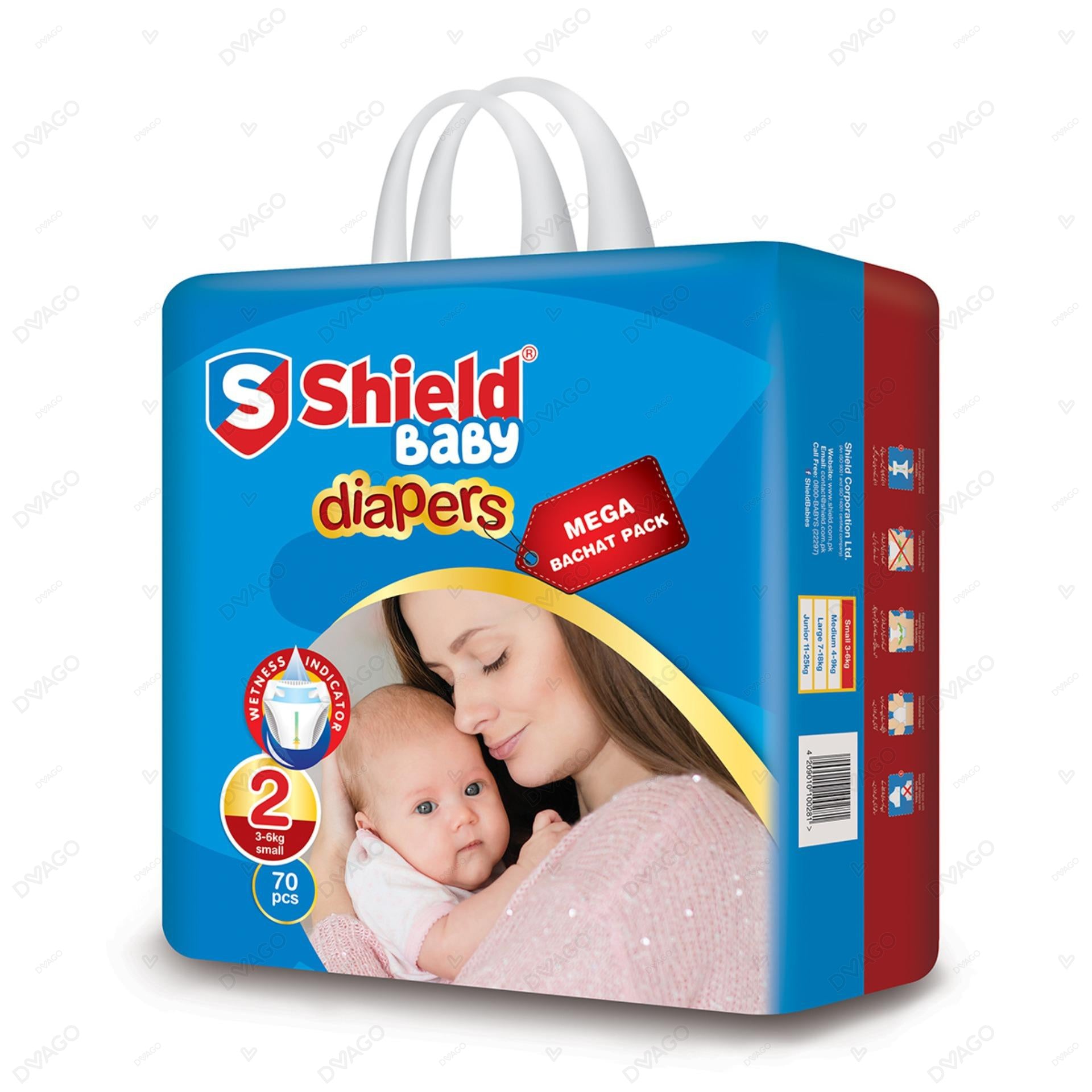 Shield Diapers Mega Bachat Small Pack 70Pcs