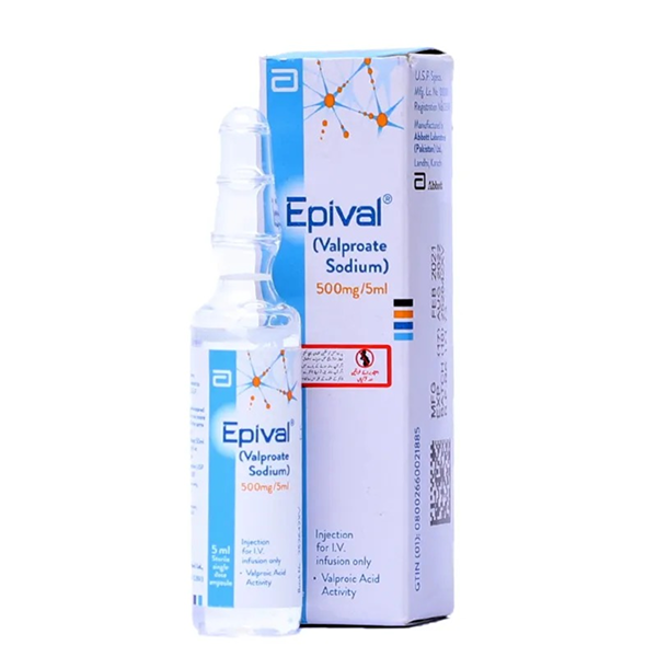 Epival Iv Injection 500mg/5ml (1 Box = 1 Injection)