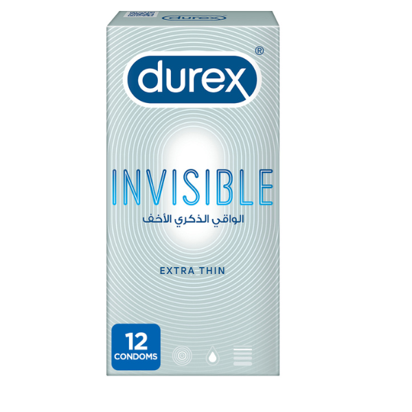 Durex Invisible Condoms (Box = 12Pcs)