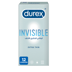 Durex Invisible Condoms (Box = 12Pcs)
