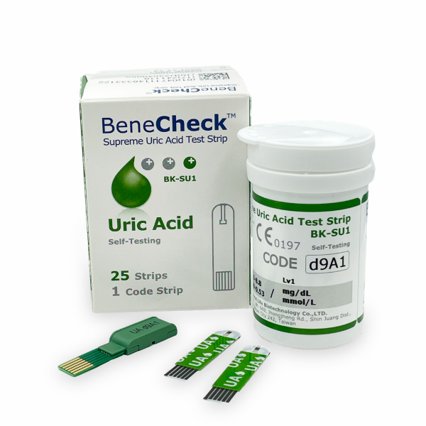 Benecheck Uric Acid Test Strips (Box = 25 Strips )