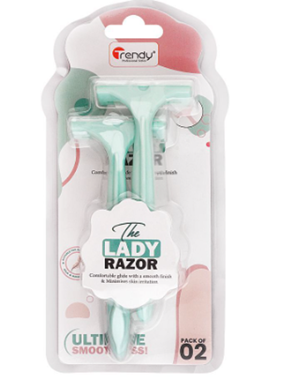 Trendy The Lady Plastic Razor TD-394 (1 Pack = 2Pcs)