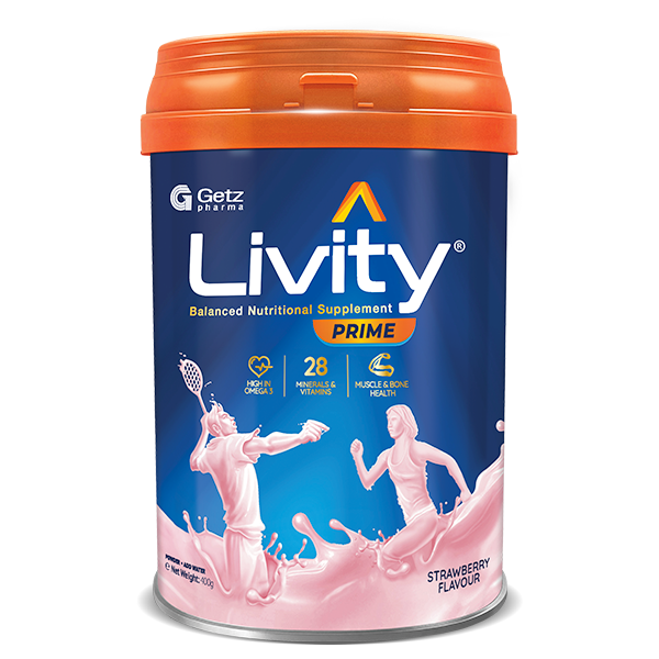 Livity Milk Powder Strawberry 400g