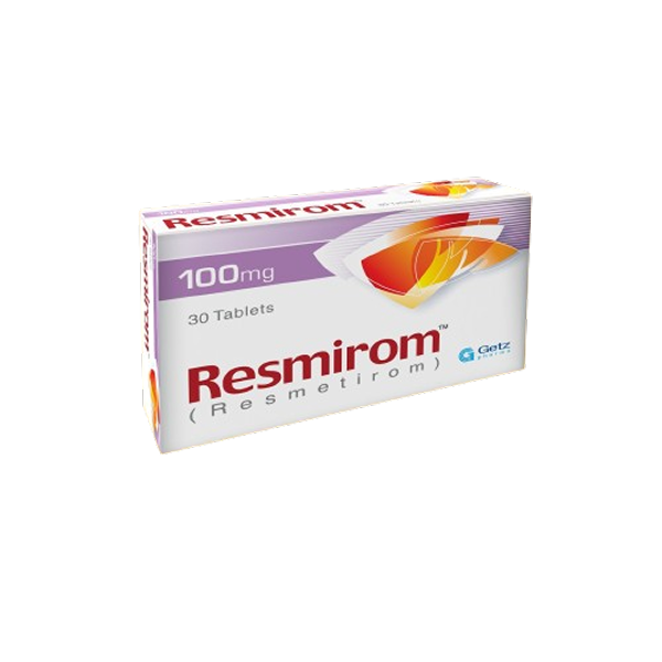 Resmirom Tablets 100mg (1 Box = 3 Strips) (1 Strip = 10 Tablets)