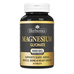 Herbiotics Magnesium Glycinate Tablets 1000mg (1 Bottle = 30 Tablets)
