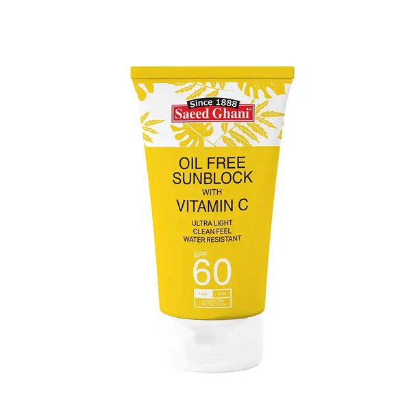 Saeed Ghani Oil Free Sunblock SPF 60 with Vitamin C 30ml