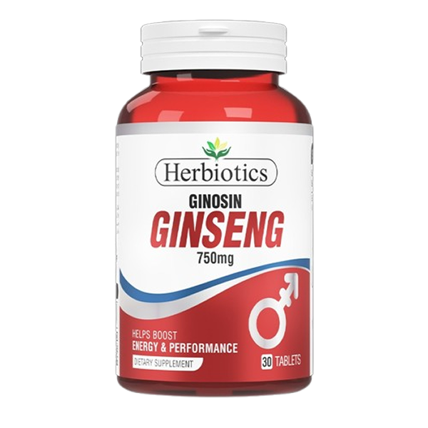 Herbiotics Ginosin Ginseng 750mg Tablets (1 Bottle = 30 Tablets)