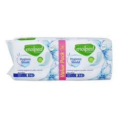 Molped Maxi Thick Extra Hygiene Shield Extra Long Pads 16Pcs