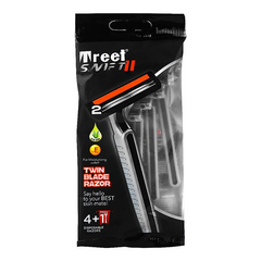 Treet Swift II Twin Blade Disposable Razors 4+1 Pcs