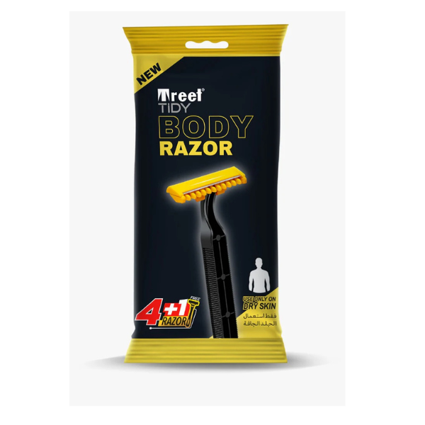 Treet Tidy Disposable Body Razors 4+1-Pack