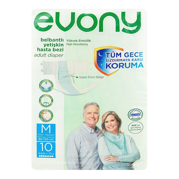 Evony Adult Diapers size Medium 10Pcs