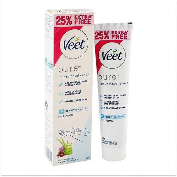 Veet Pure Hair Removal Cream for Sensitive Skin 63g