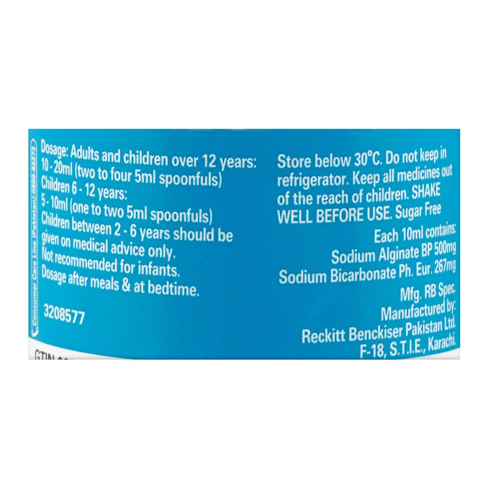 Reckitt Gaviscon Liquid, 120ml product image 4 - Mamasjan