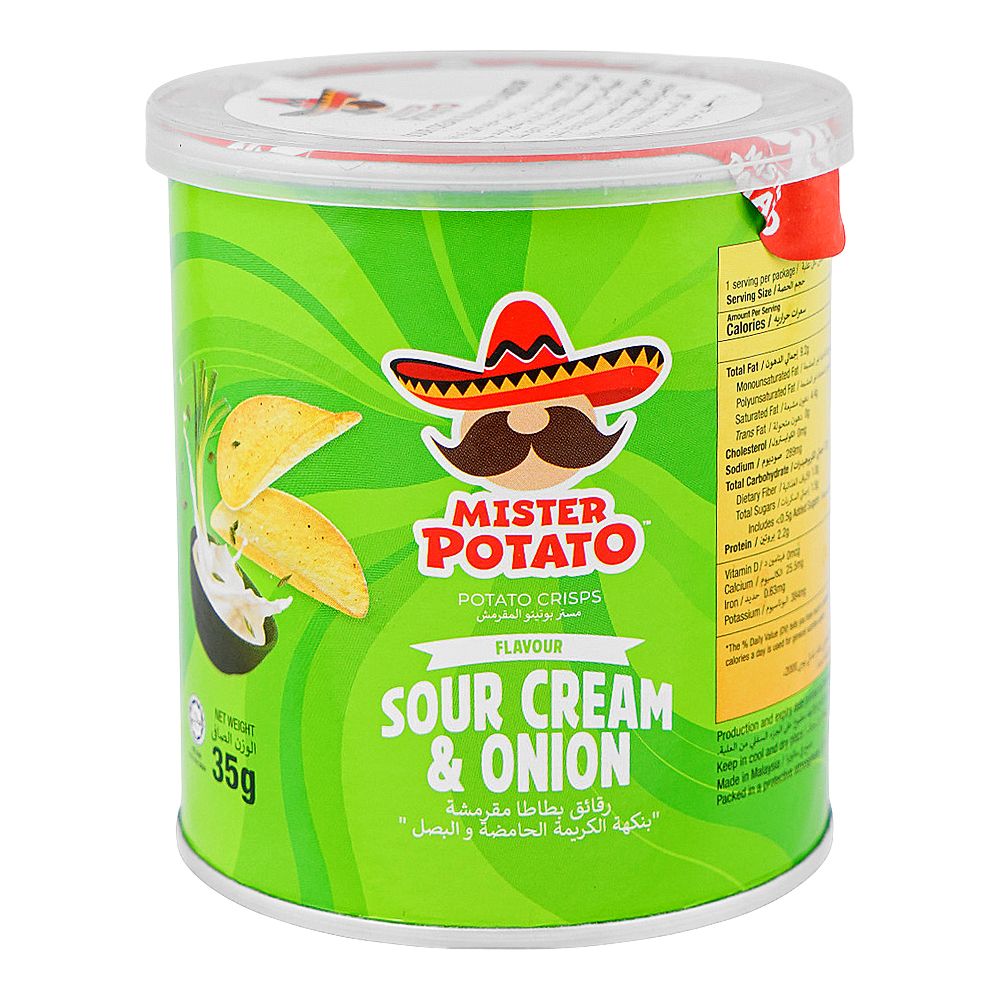 MISTER POTATO CHIPS SOUR CREAM & ONION 35 GM Default Title - MamasJan GroceryFoods
