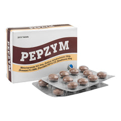 Shaigan Pharmaceuticals Pepzym Tablet, 20mg/50mg, 30-Pack product image - Mamasjan