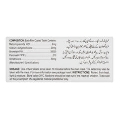 Shaigan Pharmaceuticals Pepzym Tablet, 20mg/50mg, 30-Pack product image 3 - Mamasjan
