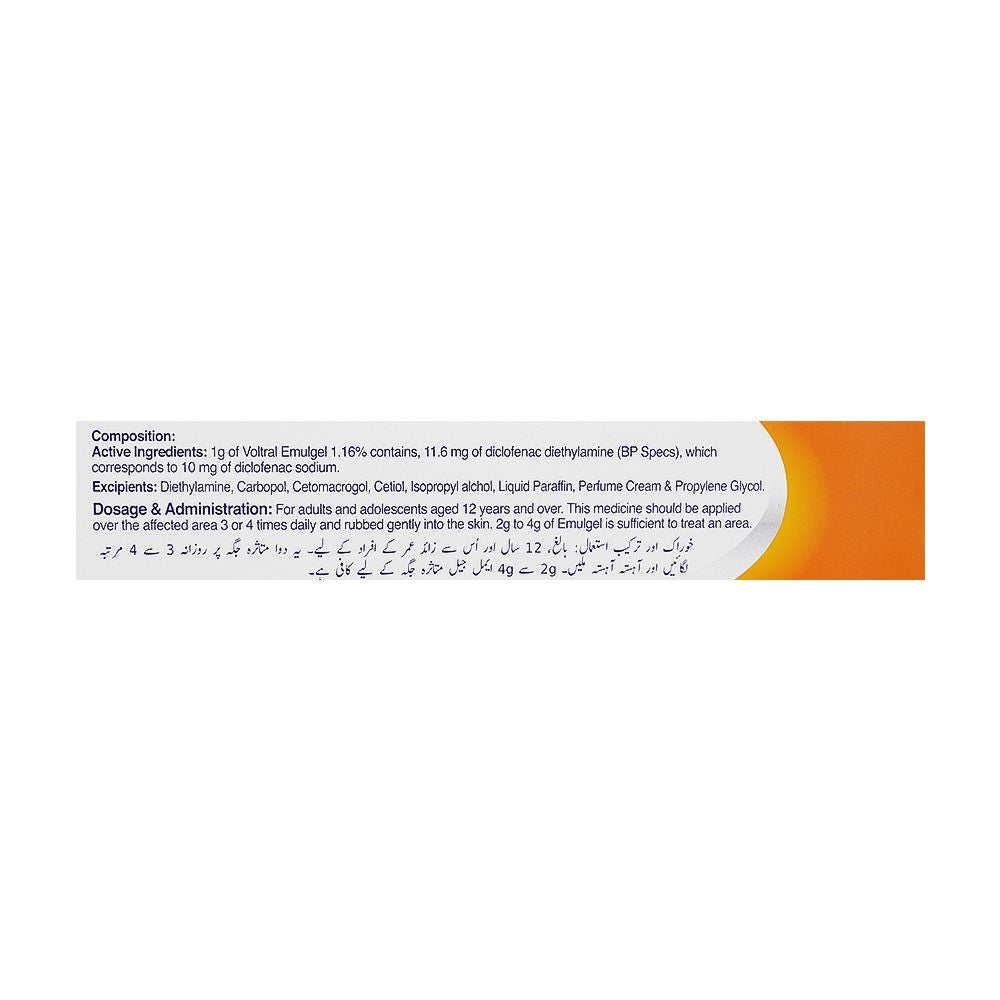 Haleon Voltral Emulgel, 1% 50g product image 3 - Mamasjan