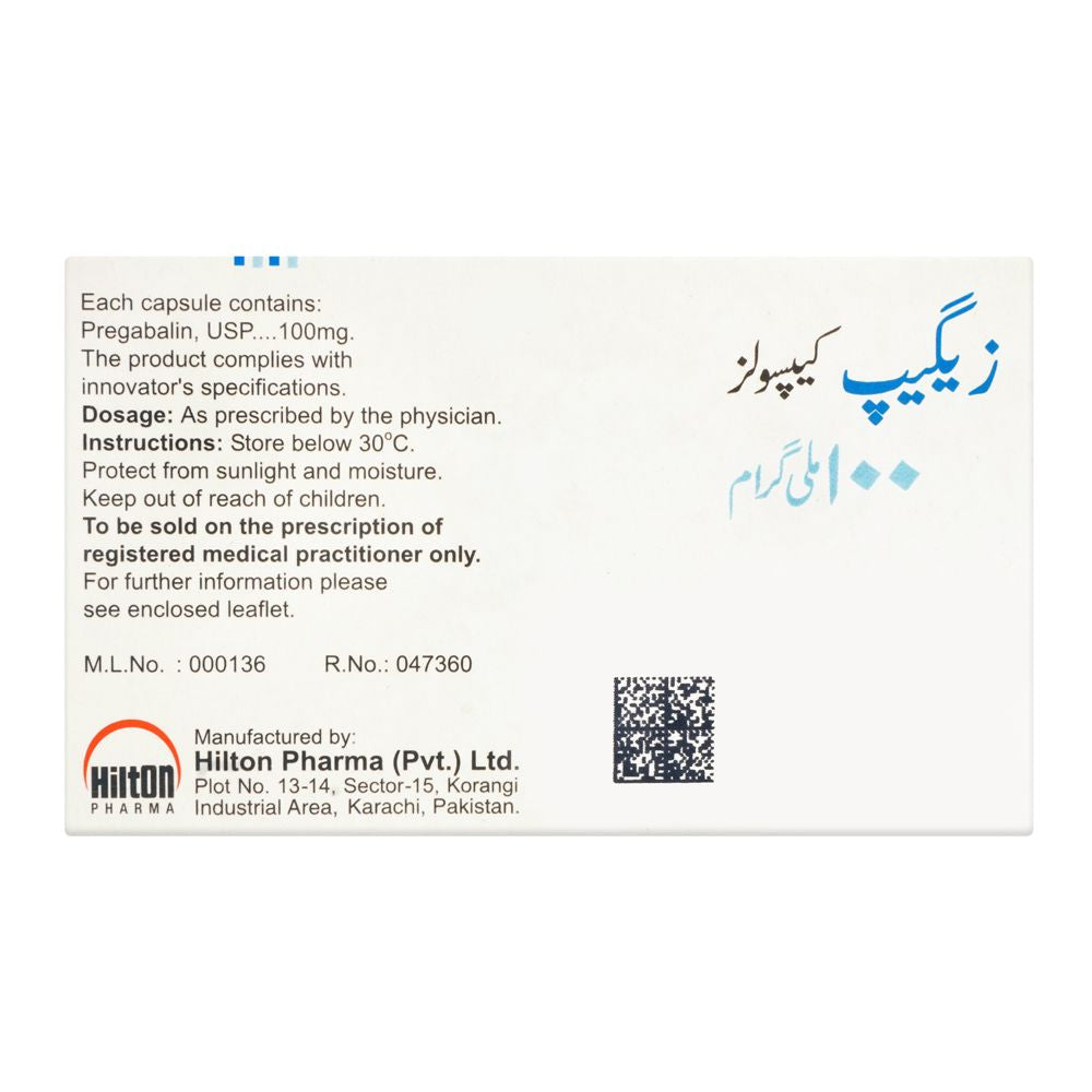 Hilton Pharma Zeegap Capsule, 100mg, 14-Pack product image 2 - Mamasjan