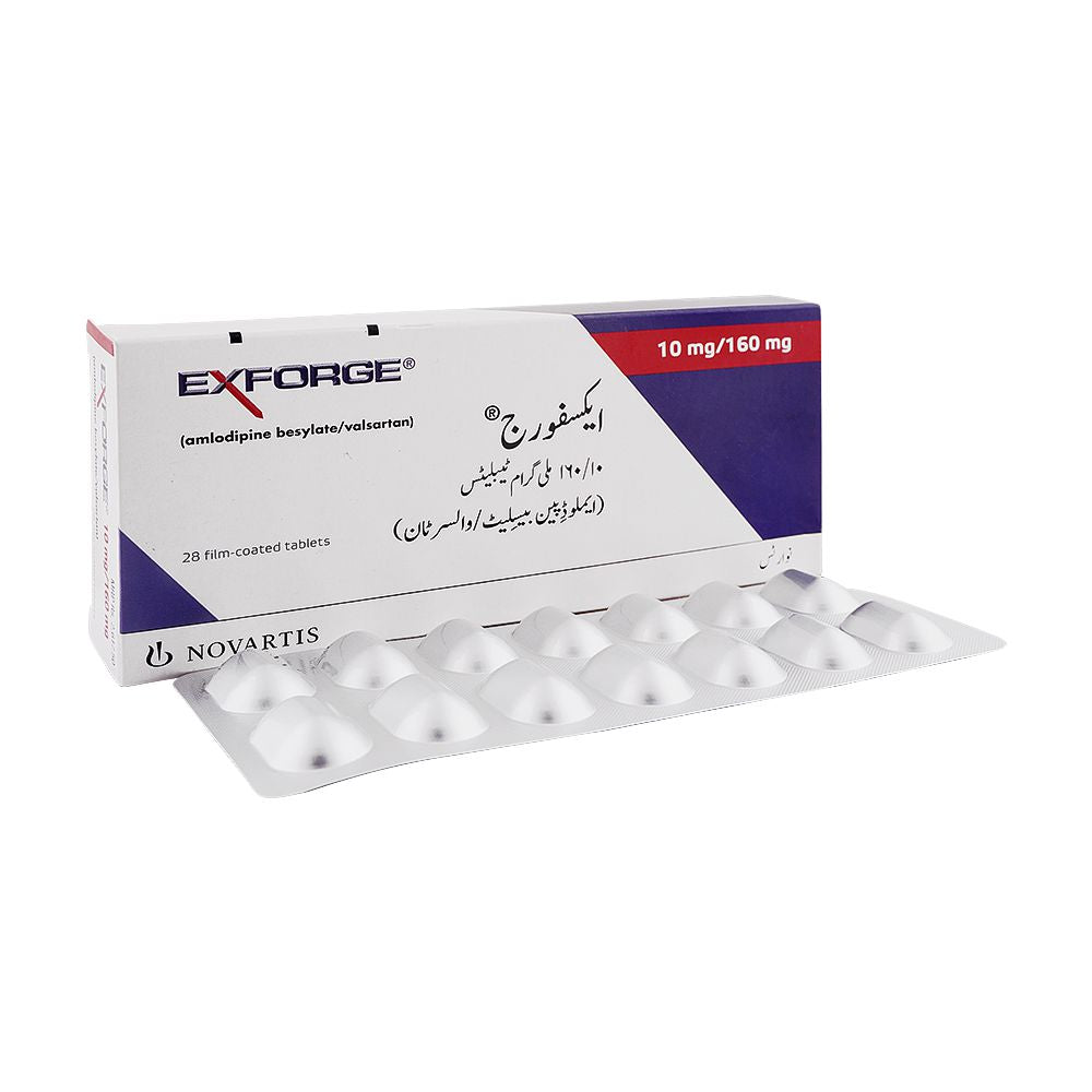 Novartis Pharmaceuticals Exforge Tablet, 10mg/160mg, 28-Pack product image - Mamasjan