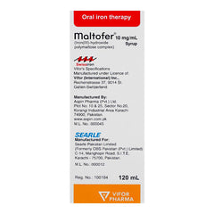 Searle Maltofer Syrup, 120ml product image 2 - Mamasjan