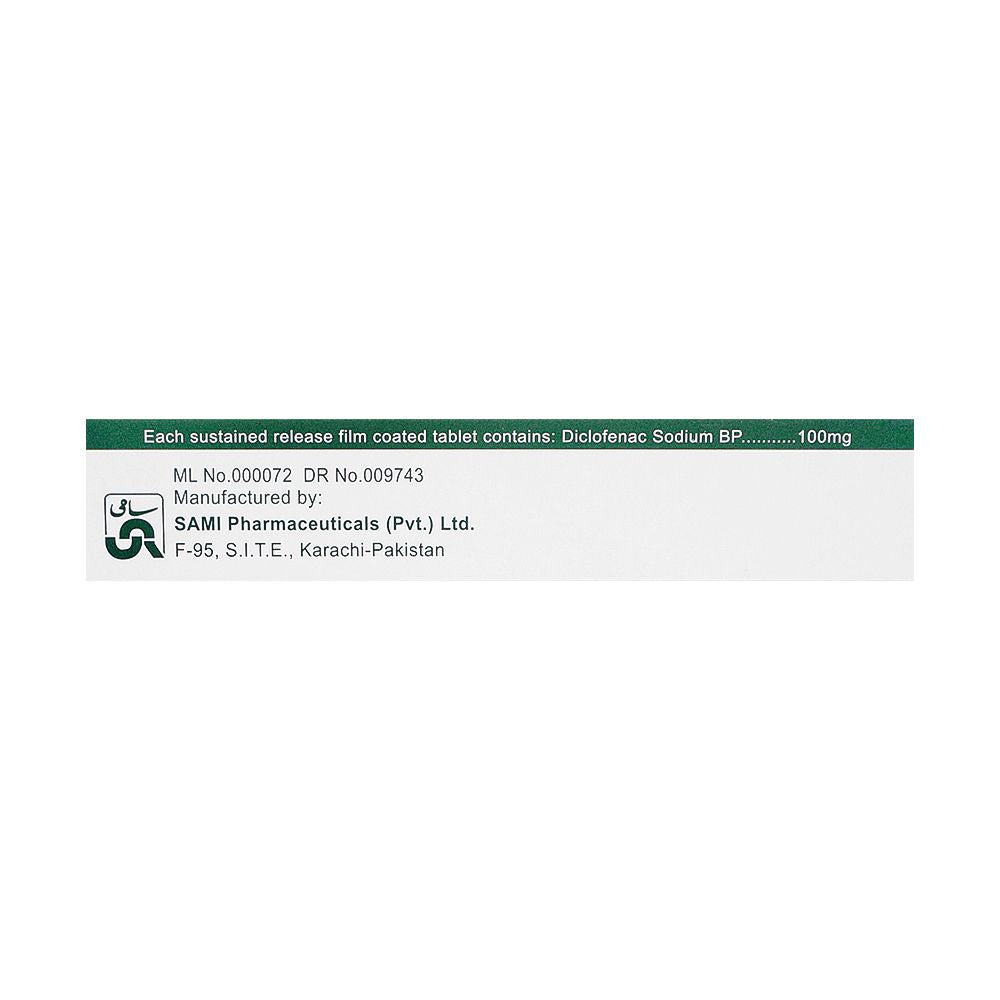 Sami Pharmaceuticals Dicloran SR 100 Tablet, 1-Strip product image 4 - Mamasjan
