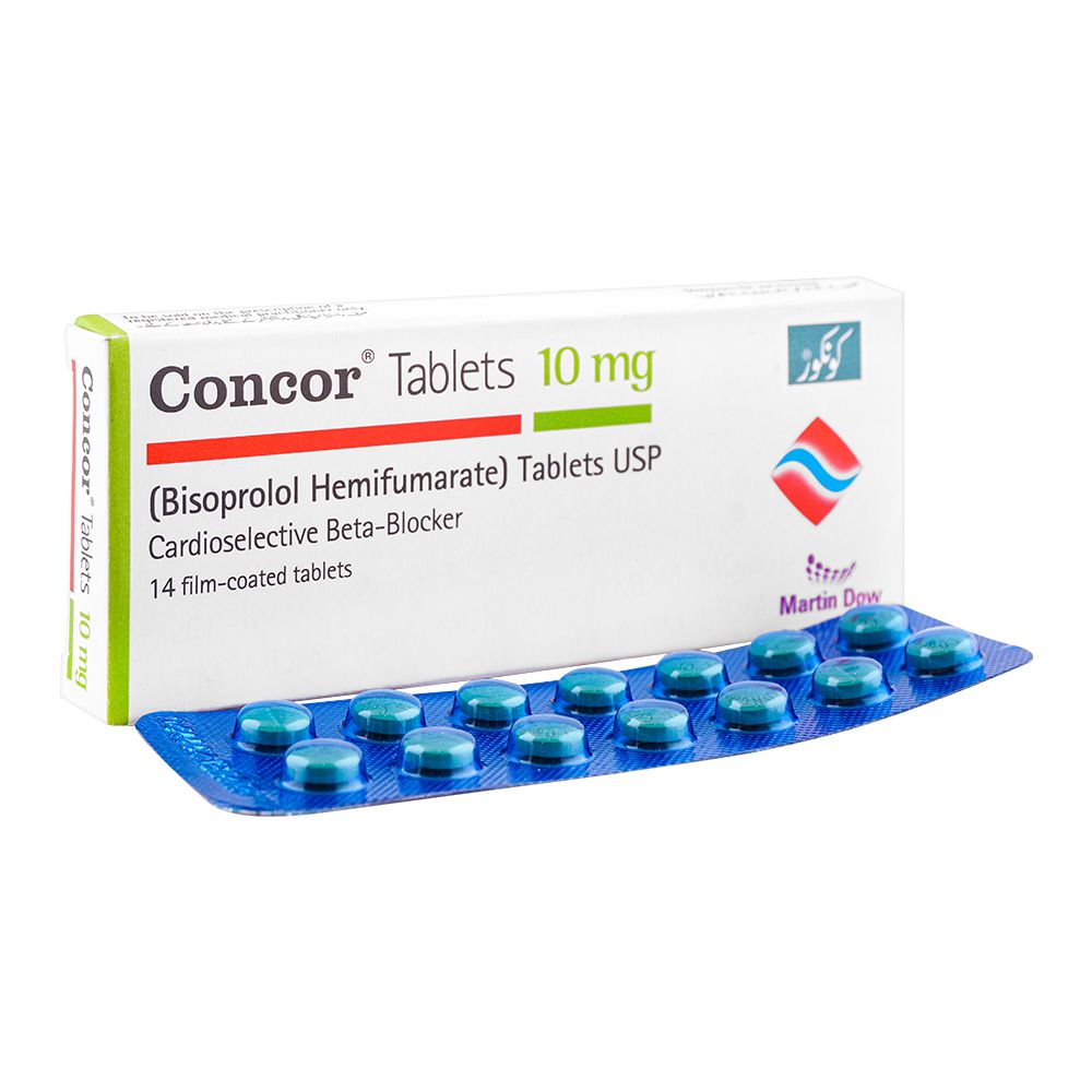Martin Dow Concor Tablet, 10mg, 14-Pack product image - Mamasjan
