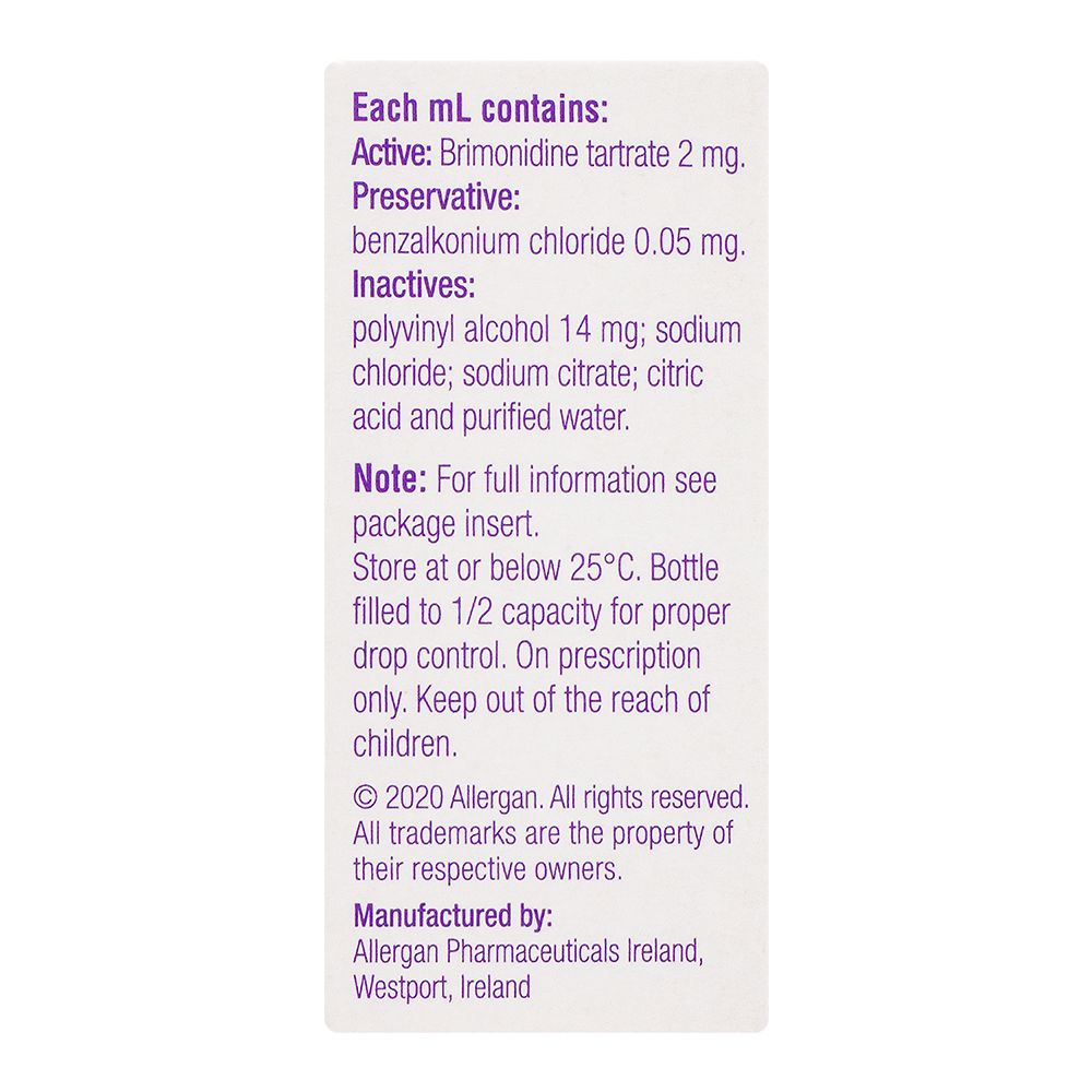 Barrett Hodgson Alphagan Ophthalmic Solution, 5ml product image 2 - Mamasjan