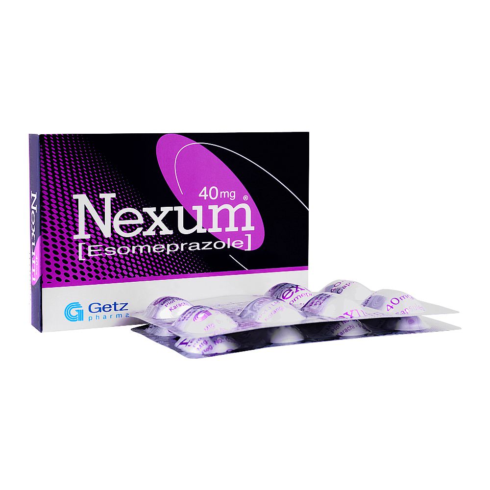 Getz Pharma Nexum Capsule, 40mg 1-Strip product image - Mamasjan