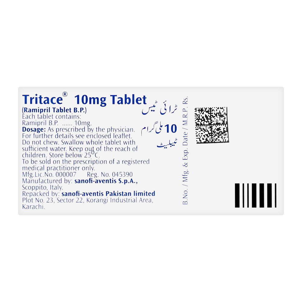 Tritace Tablet, 10mg, 28-Pack product image 2 - Mamasjan