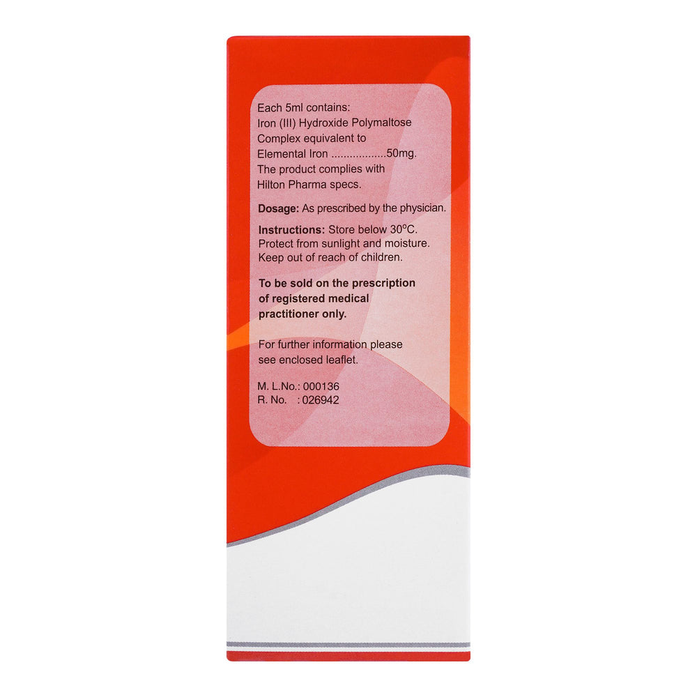Hilton Pharma Ferosoft Syrup, For Treatment Of Iron Deficiency Anaemia, 120ml product image 4 - Mamasjan